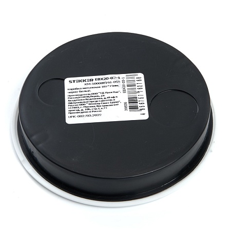 Коробка монтажная  102*15мм  STEKKER EBX20-03-1, черно-белый - фото