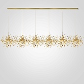 Люстра Tezani Argent Suspension Linear Gold 6L 210 Imperiumloft 177956-22