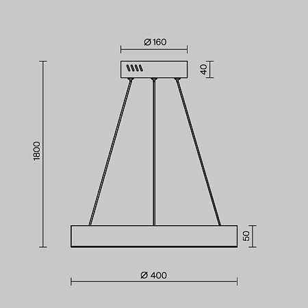 Подвесной светильник Maytoni Saturno MOD415PL-L36BS4K - фото
