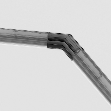 Угол-соединитель 135° Gravity встраиваемый черный - фото