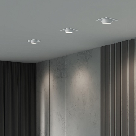 Потолочный светодиодный светильник поворотный Conner 8W 4000K белый 25087/LED Elektrostandard - фото