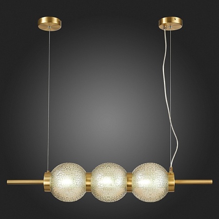 Светильник подвесной ST-Luce Латунь/Коньячный E14 3*40W SL1155.313.03 - фото