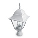 Светильник садово-парковый Feron 4103/PL4103 четырехгранный на столб 60W E27 230V, белый - фото