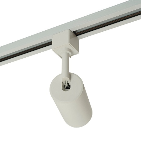 Светильник Feron AL198 трековый однофазный на шинопровод под лампу GU10, белый с антибликовой сеточкой - фото