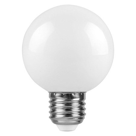 Лампа светодиодная Feron LB-371 Шар E27 3W 230V 6400K матовый - фото