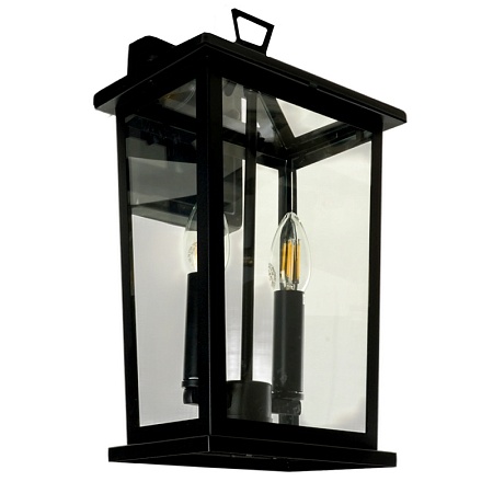 Светильник садово-парковый Feron PL751 на стену вниз  60W E14 230V, черный - фото