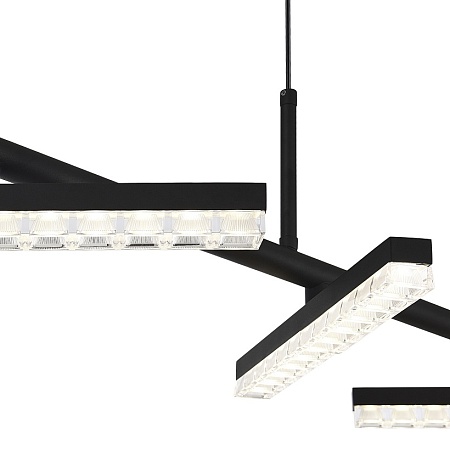 Светильник подвесной ST-Luce черный/прозрачный LED 1*32W 4000K SL1018.403.04 - фото