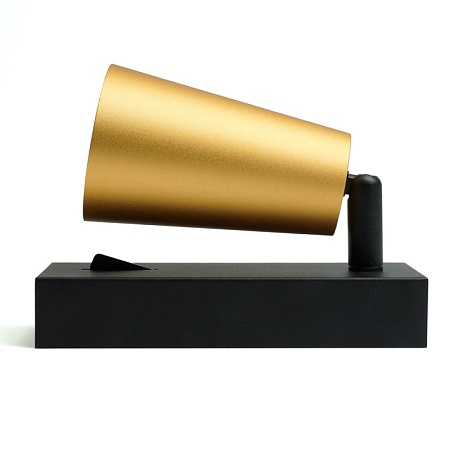 Светильник Feron ML1850 BELL, 35W, 230V, GU10, золото и чёрный - фото