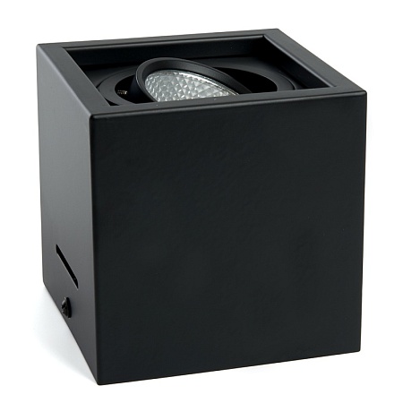 Светодиодный светильник Feron AL522 накладной 7W 4000K черный поворотный - фото