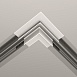 Коннектор угловой Exility встраиваемый под ГКЛ 12,5мм, белый - фото
