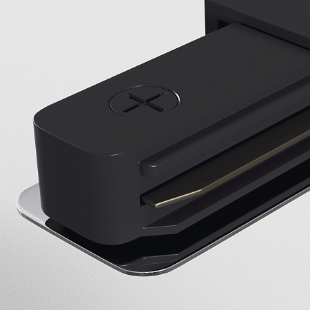 Коннектор прямой Unity черный - фото