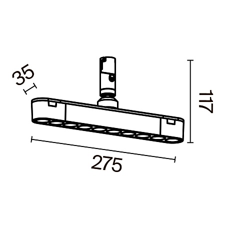 Трековый светильник Technical TR203-1-10W3K-S-B - фото