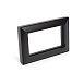 Рамка  2-местная (без перемычки),  пластик, STEKKER, PFR00-7012-05 , серия Катрин, черный - фото