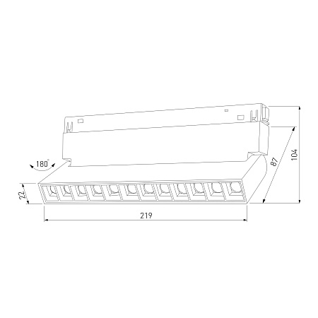 Slim Magnetic HL02 Трековый светильник 12W 4200K черный 85010/01 85010/01 Elektrostandard - фото