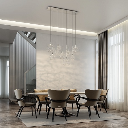 Подвесной светильник Eurosvet 90353/9 хром - фото