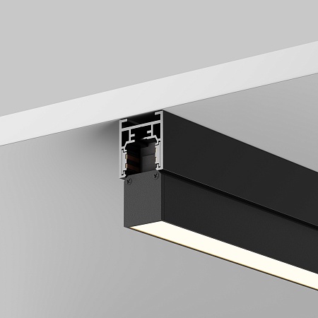 Шинопровод 2м Exility накладной/подвесной низкопрофильный черный - фото