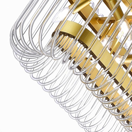 Люстра подвесная ST-Luce Золотистый/Прозрачный E14 8*40W SL1228.203.08 - фото