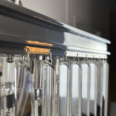 Люстра Rh 1920S Odeon Clear Glass Fringe Chrome Imperiumloft 228792-22 - фото