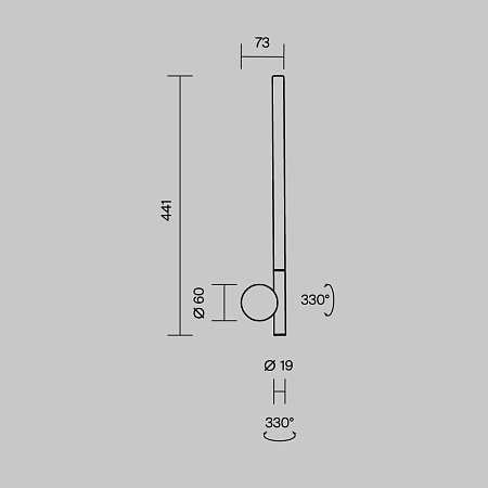 Настенный светильник (бра) Maytoni MOD432WL-L6B3K - фото