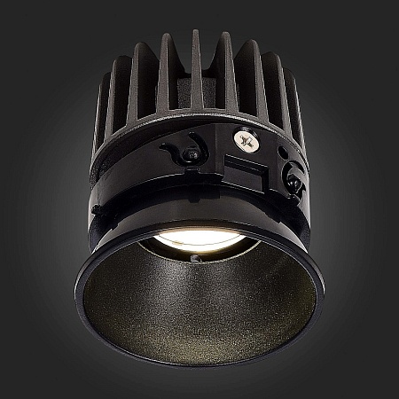 Светодиодный модуль Черный LED 1*12W 3000K 960Lm Ra>90 36° IP20 D69xH85 220-240V ST851.438.12 - фото