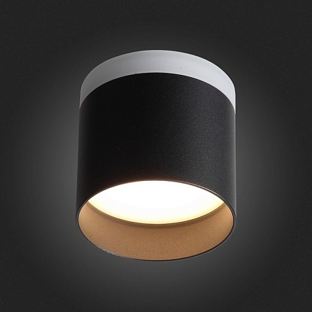 Светильник потолочный Черный LED 1*9W 3000K 702Lm Ra>80 120° IP20 D79xH75 170-240V ST102.402.09 - фото