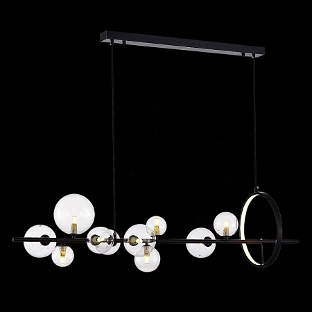 Светильник подвесной ST-Luce Черный/Прозрачный G4 10+1*5W 4000K SL1165.423.15 - фото