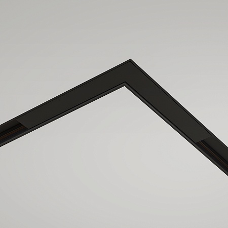 Коннектор угловой  встраиваемый Basity, черный  - фото