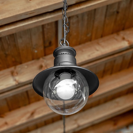 Уличный подвесной светильник Talli H черный IP44 GL 3002H черный Elektrostandard - фото