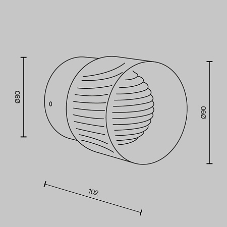 Настенный светильник (бра) Maytoni MOD480WL-L6BS3K - фото