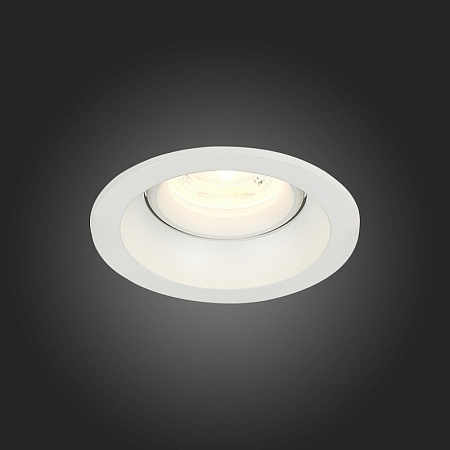 Св-к встр. Белый GU10 1*50W D94xH40 220V Без ламп ST208.508.01 - фото