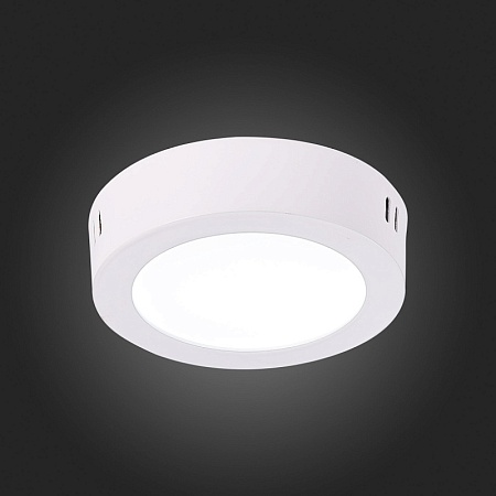Светильник настенно-потолочный Белый LED 1*6W 3000K 330Lm Ra80 120° IP20 D110xH28 90-26 ST112.532.06 - фото