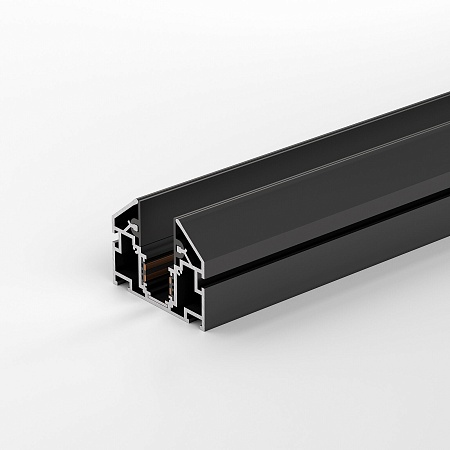 Slim Magnetic Шинопровод в натяжной потолок с декоративными вставками черный 2м 85204/00 Elektrostandard - фото