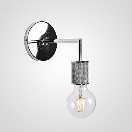 Бра Rh Utilitaire Single Sconce Silver Imperiumloft 123286-22 - фото