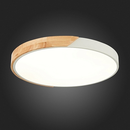 Светильник потолочный Белый, Светлое дерево/Белый LED 1*45W 3000K/4000K/6000K SLE200952-01 - фото