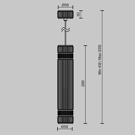 Подвесной светильник Maytoni MOD475PL-01B - фото