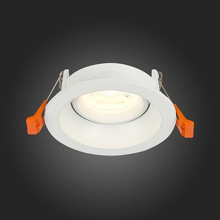 Св-к встр. Белый GU10 1*50W D94xH40 220V Без ламп ST208.508.01 - фото