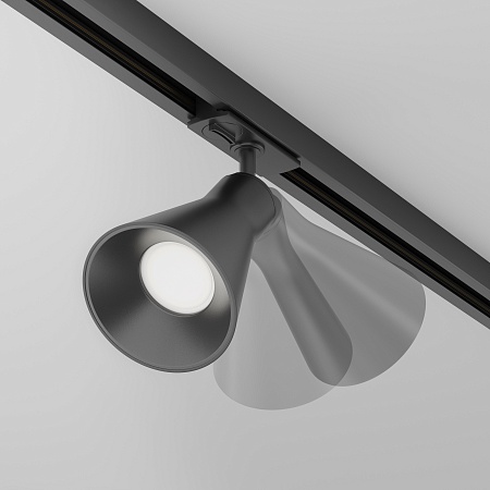 Трековая система Technical встраиваемая однофазная (220 Вольт) чёрная 300x300 TS-S-300-TR022-1-GU10-B