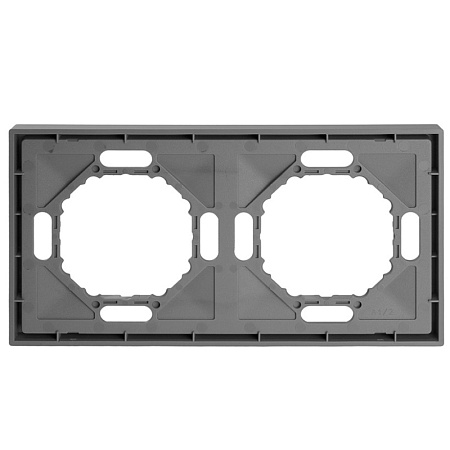 Розетка 1-местная с защитной шторкой с/з (механизм), STEKKER, 250В, 16А, серия Эмили, RST16-5110-05, черный уголь, soft touch - фото