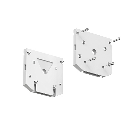 TR2017-WH Торцевая заглушка трека SLOTT, белая, алюминий - фото