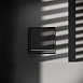 Проходной переключатель встраиваемый VOLTUM S70 одноклавишный с подсветкой 10А, (черный матовый)