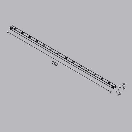 Трековая система Technical накладная низковольтная (48 Вольт) чёрная 200x200 TS-X-200-TR174-1-24WTW-M-B