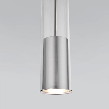 Подвесной акцентный светильник Eurosvet 50249/1 никель - фото