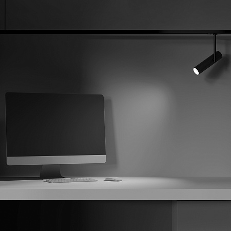 Трековая система Technical встраиваемая однофазная (220 Вольт) чёрная 300x300 TS-S-300-TR005-1-GU10-B