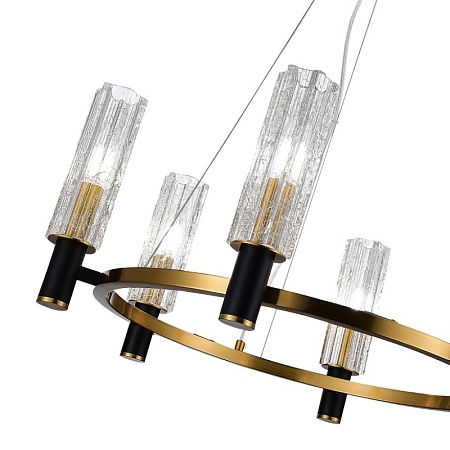 Люстра подвесная ST-Luce Латунь/Кракелированное стекло E14 6*40W SL1238.303.06 - фото