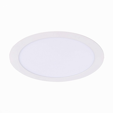 Св-к встр. Белый LED 1*18W 3000K 1 296Lm Ra80 110° IP20 D225xH8 90-265V ST209.538.18 - фото