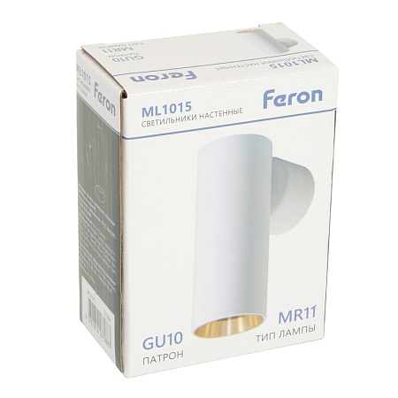 Светильник Feron ML1015 настенный под лампу GU10, белый + золото - фото