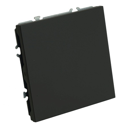 Заглушка (механизм), серия Эмили, черный уголь, soft touch, RST00-5116-05 - фото