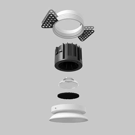 Встраиваемый светильник Technical Round DL058-12W2.7K-TRS-W - фото