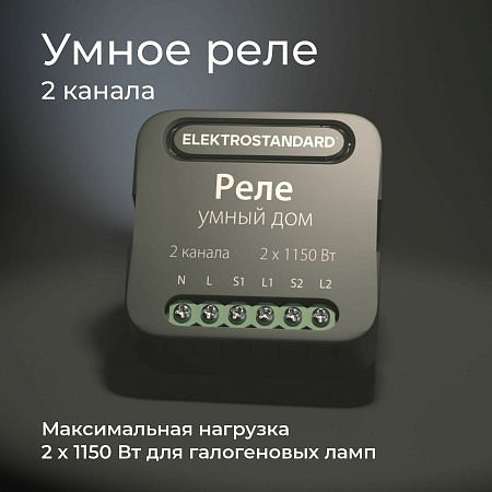 Умное двухканальное реле 76007/00 Elektrostandard - фото
