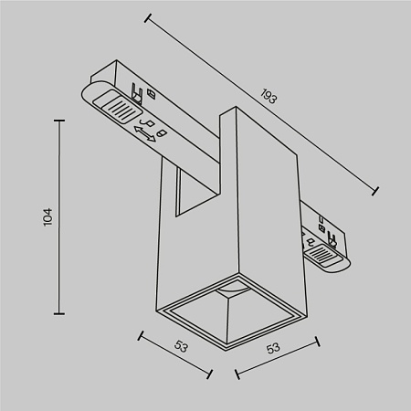 Трековый светильник Technical Alfa TR121-4-7W-DS-W - фото